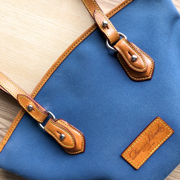 Dooney & Bourke Blue Canvas Shoulder Bag - Picture 3 of 8